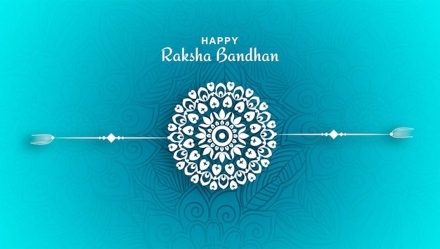 Rakhi decorativo elegante para el diseño de la tarjeta del festival de la bandera de raksha bandhan