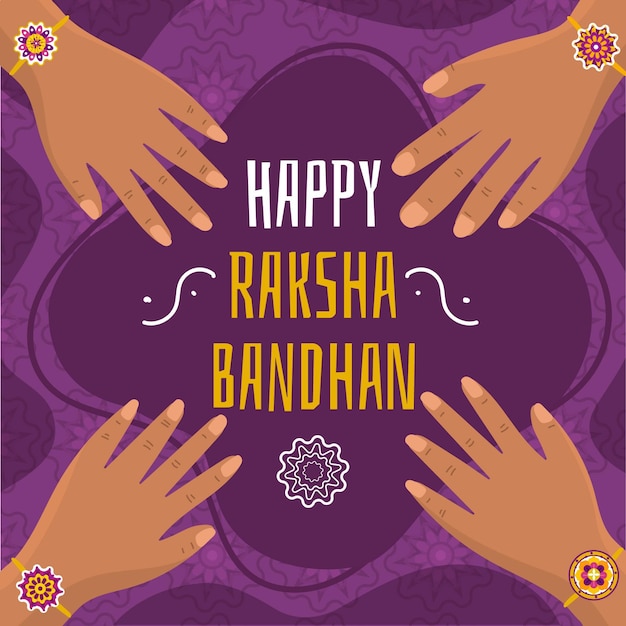 Raksha bandhan con manos