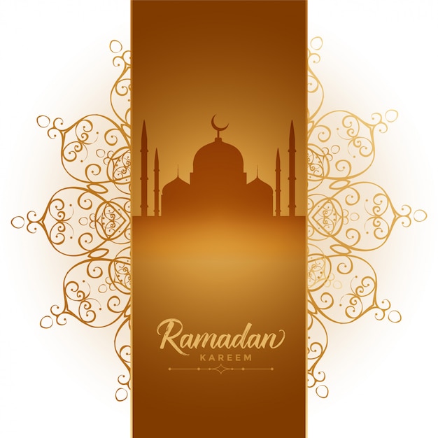 Vector gratuito ramadán kareem festival elegante fondo decorativo