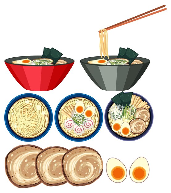 ramen japonés en un bol
