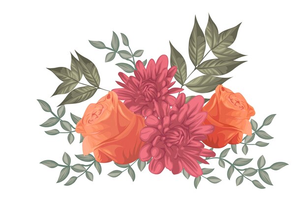 Ramo floral vintage