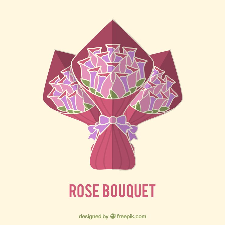 Vector gratuito ramos de flores en estilo plano