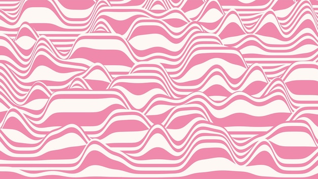 Rayas de paleta de moda 3D distorsionado telón de fondo