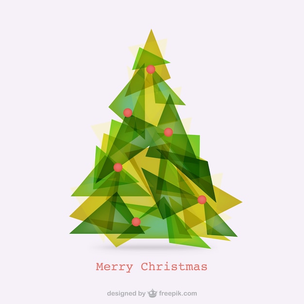 Árbol de Navidad poligonal abstracto
