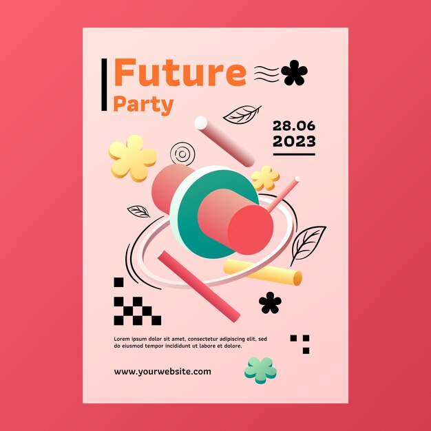 Realismo y diseño de carteles dibujados a mano.