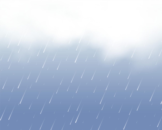 realistic falling water rain drop background with smoke effect