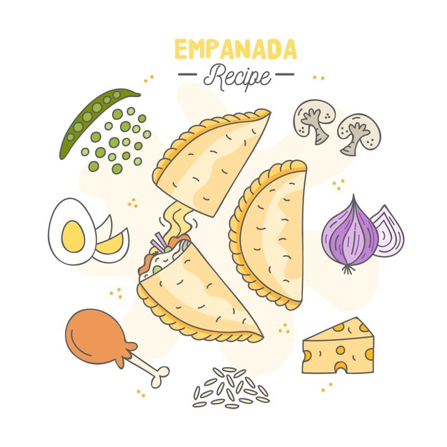 Receta de empadana de huevo cocido y verduras