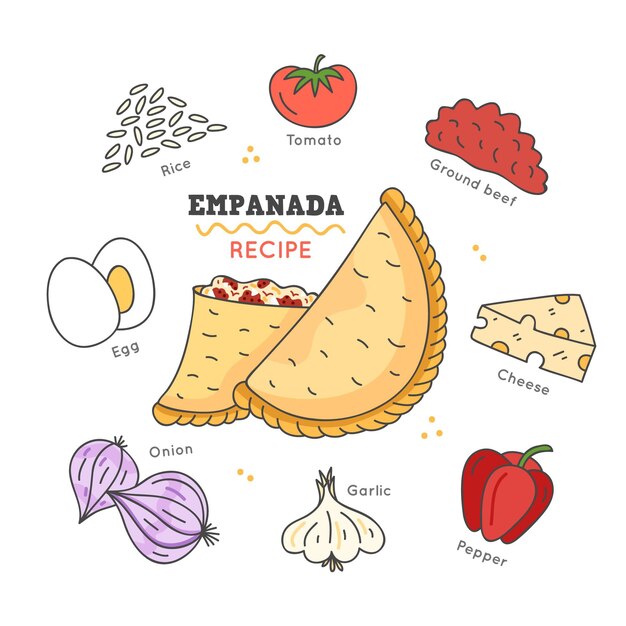 Receta de empadana de tomate y verduras