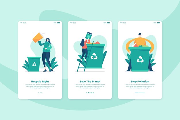 Reciclar pantallas de aplicaciones de incorporación