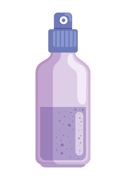 Vector gratuito recipiente de plástico de belleza icono cosmético aislado