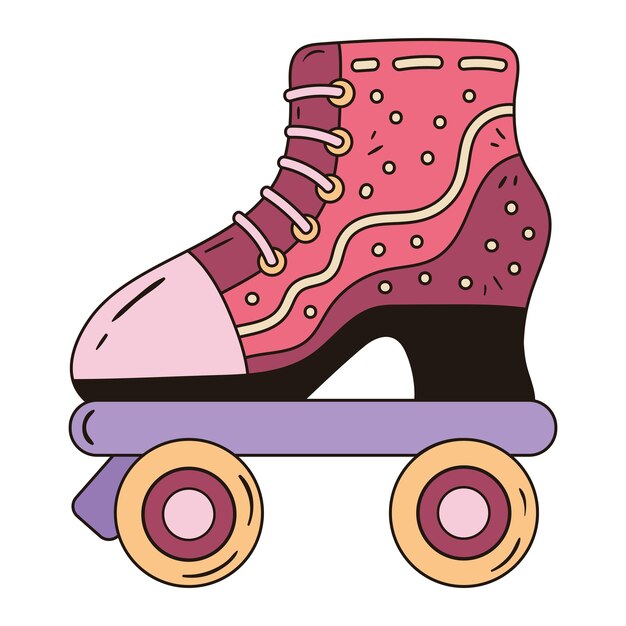 recreación del arte pop del skate rosa