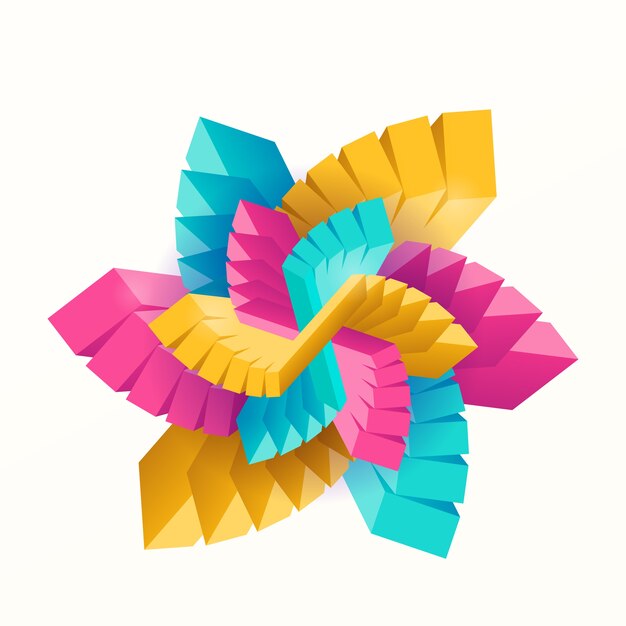 rectángulos decorativos geométricos multicolores abstractos en forma de estrella