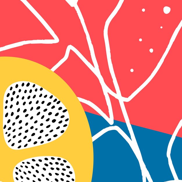 Recurso de diseño de fondo abstracto de fruta de limón de verano tropical