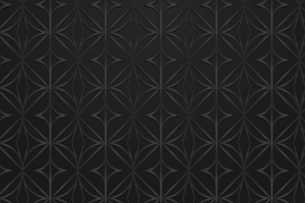 Recurso de diseño de fondo estampado geométrico redondo negro transparente