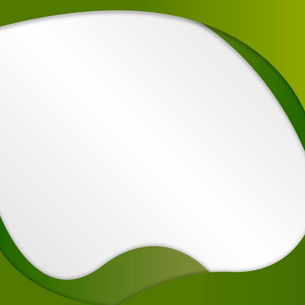 Recurso de diseño de marco de forma fluida verde