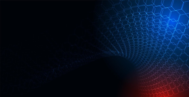 red y blue web telón de fondo de tecnología futurista para la investigación de datos