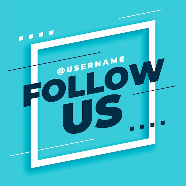 las redes sociales nos siguen plantilla web en vector de estilo moderno