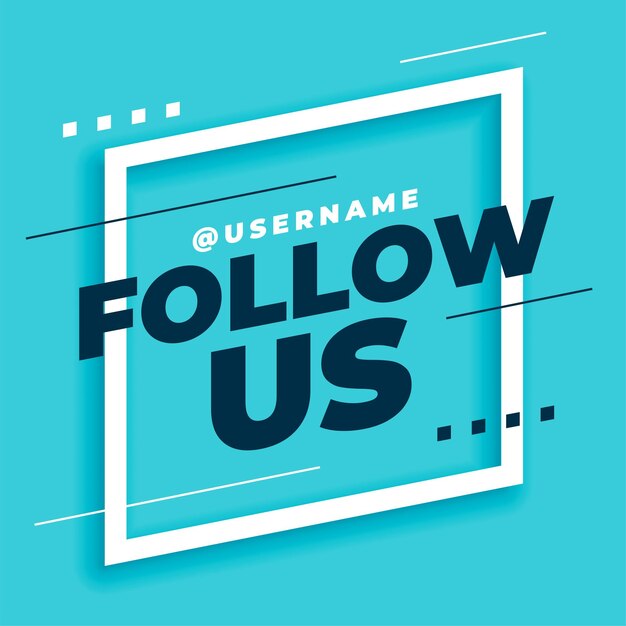las redes sociales nos siguen plantilla web en vector de estilo moderno