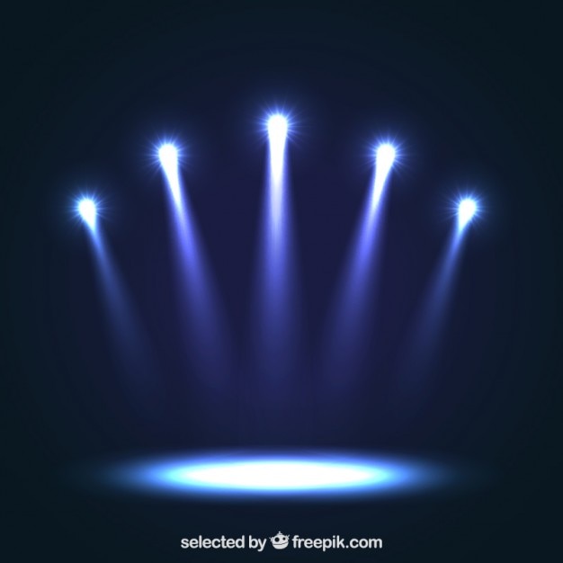 Los reflectores azules
