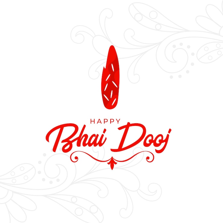 Vector gratuito la religión hindú bhai dooj desea antecedentes para el vector de amor y cuidado familiar.