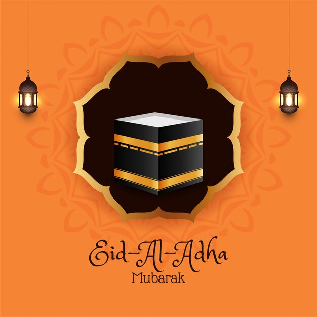 Religioso Eid-Al-Adha Mubarak Antecedentes islámicos