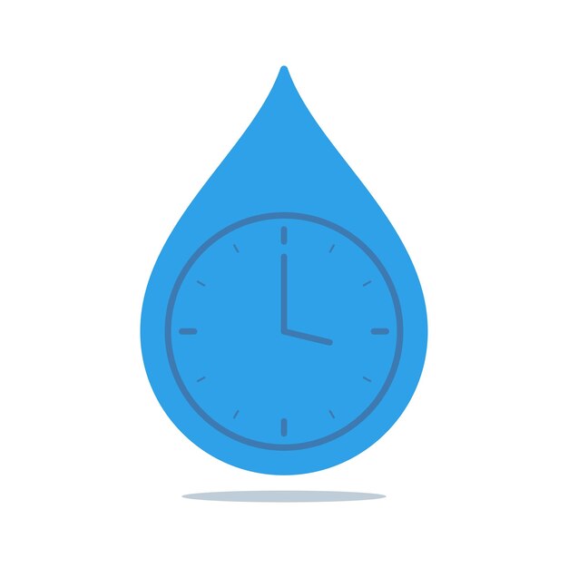 El reloj en la gota de agua
