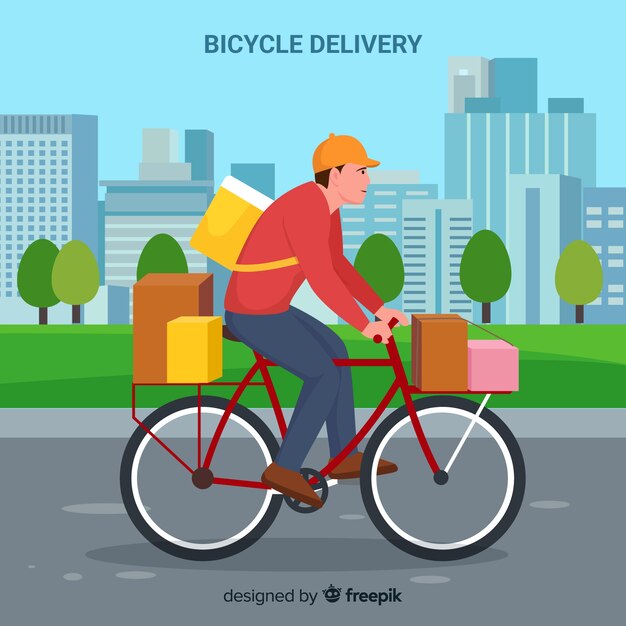 Reparto en bicicleta