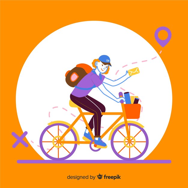 Reparto en bicicleta