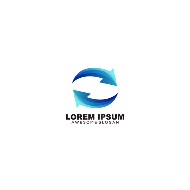 Repita el vector de diseño colorido del logotipo