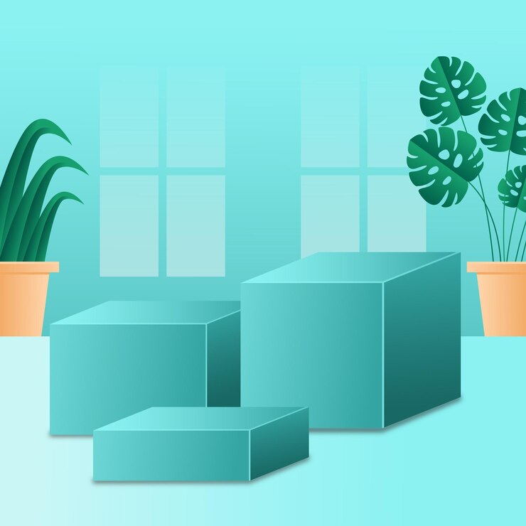 Vector gratuito representación 3d del hermoso diseño del podio