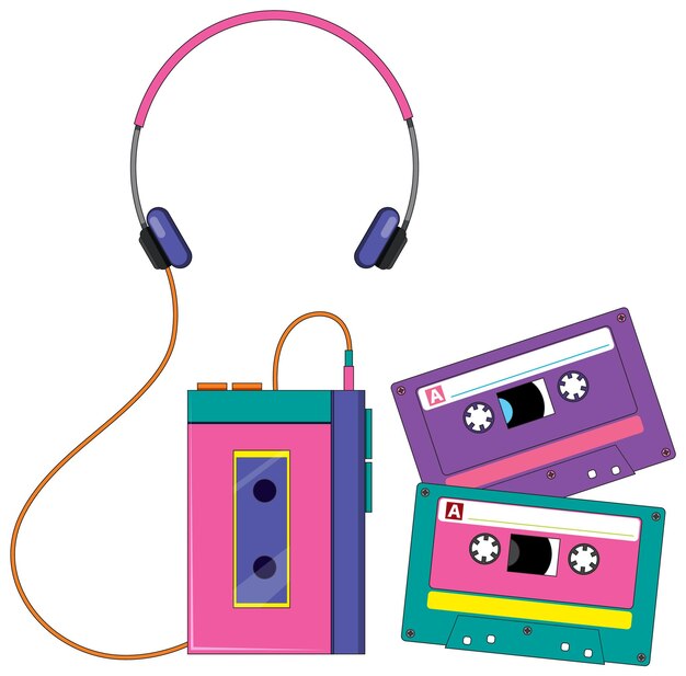 Reproductor de cassette estéreo personal aislado