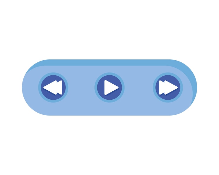 Vector gratuito reproductor de elementos ui ux