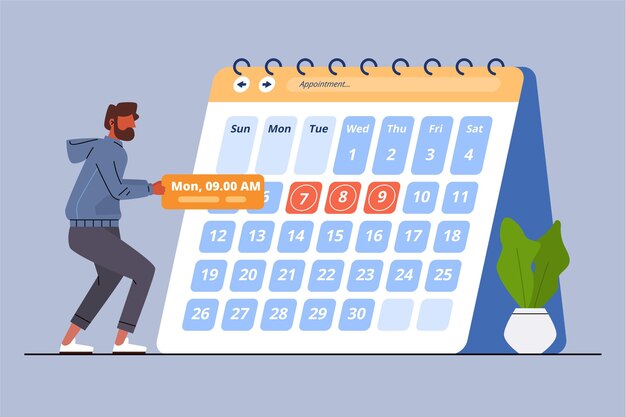 Reserva de citas con calendario