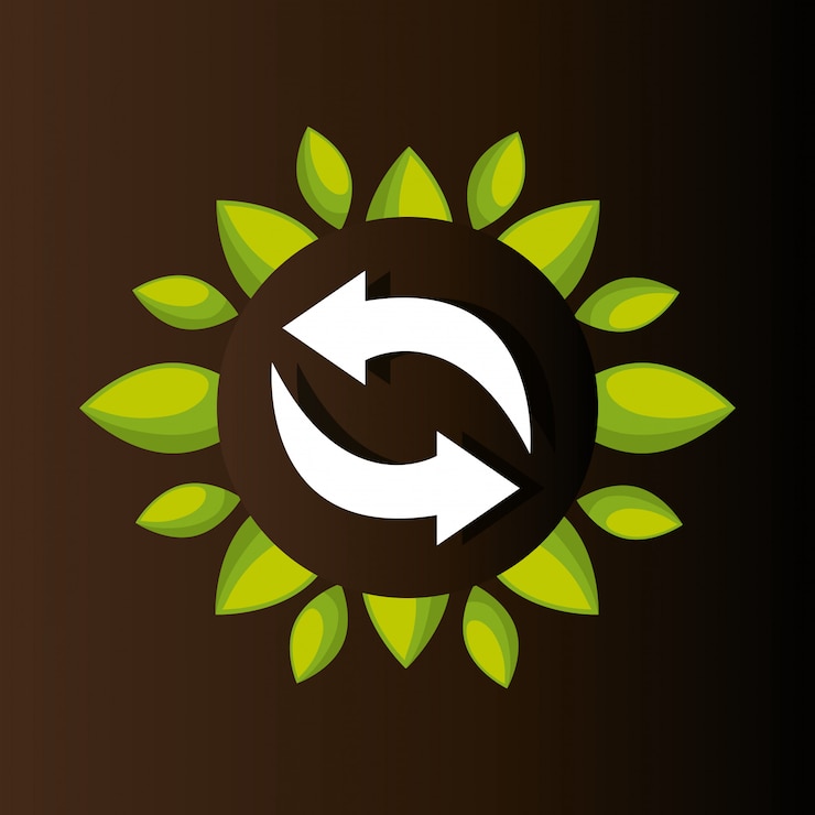 Vector gratuito respetuoso del medio ambiente