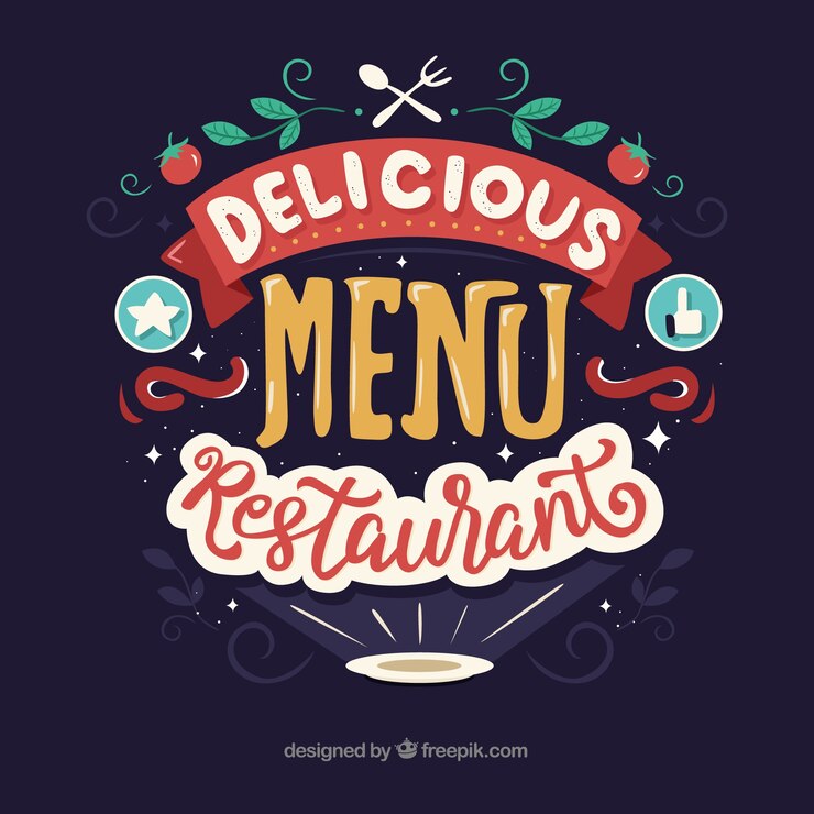 Vector gratuito restaurante fondo del menú