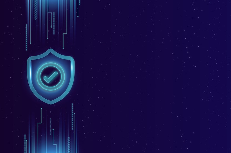 Vector gratuito resumen de los antecedentes de la tecnología segura