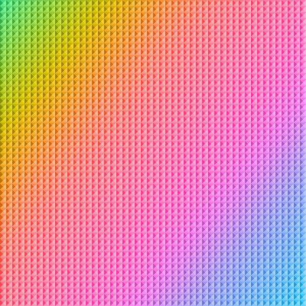 Resumen de cuadrados con colores del arco iris