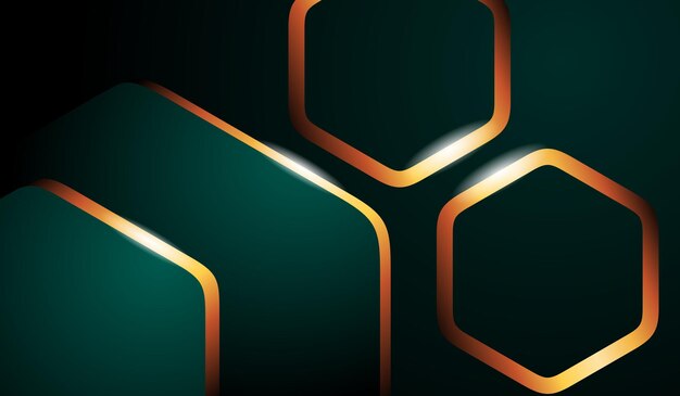 Resumen de degradado de onda de color verde de fondo 3d moderno de lujo