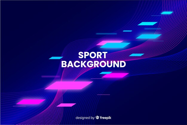 Resumen deporte fondo diseño plano
