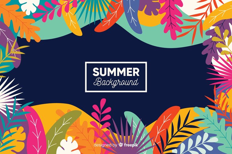 Vector gratuito resumen dibujado a mano fondo tropical