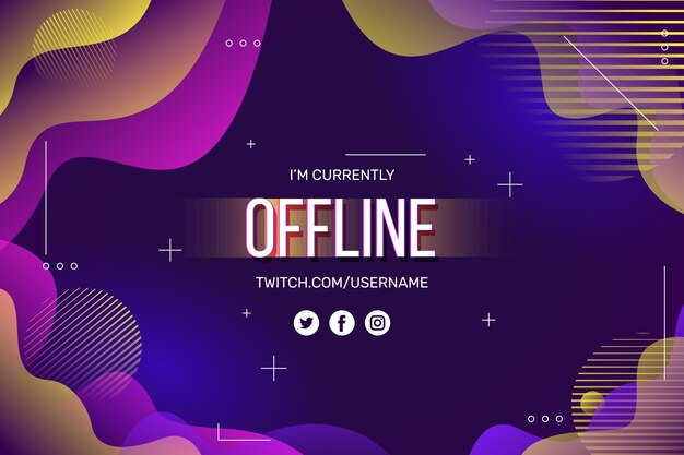 Resumen diseño de banner de contracción fuera de línea