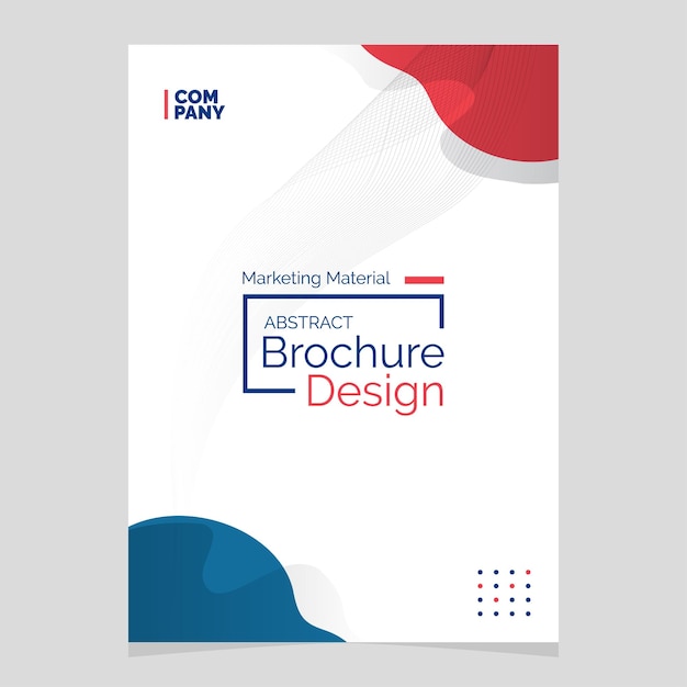 Resumen Diseño Folleto Líquido Forma Blob Elemento Diseño Material Marketing