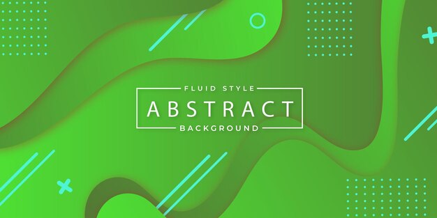 Resumen Efecto Fluido Fondo Colorido Verde Claro Diseño Multipropósito Banner