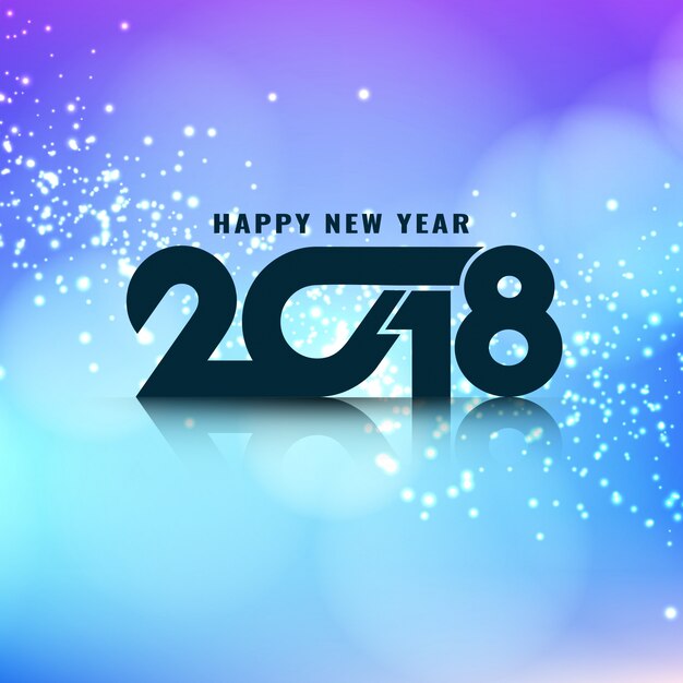 Resumen elegante brillante año nuevo 2018 fondo