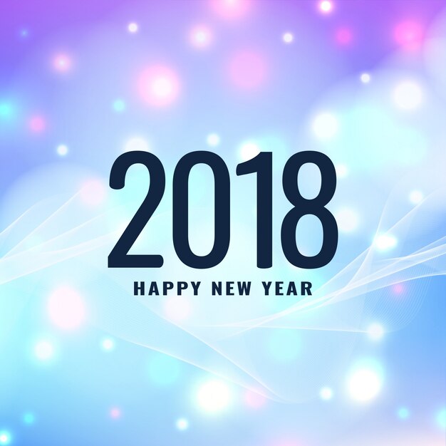 Resumen elegante brillante año nuevo 2018 fondo