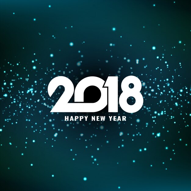 Resumen elegante brillante año nuevo 2018 fondo