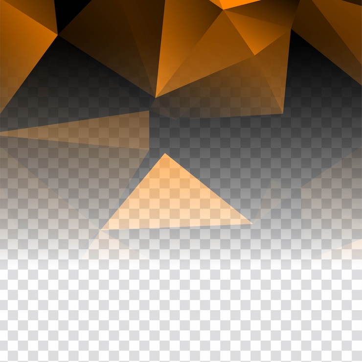 Vector gratuito resumen elegante fondo poligonal transparente