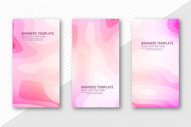 Resumen encabezado de papercut conjunto de diseño de la plantilla