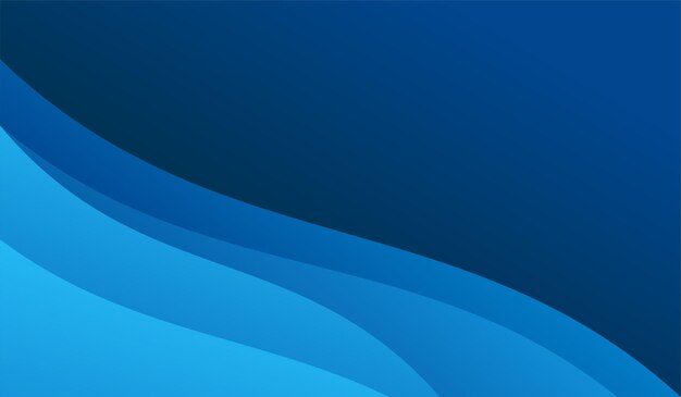 Resumen de fondo de diseño degradado de onda azul