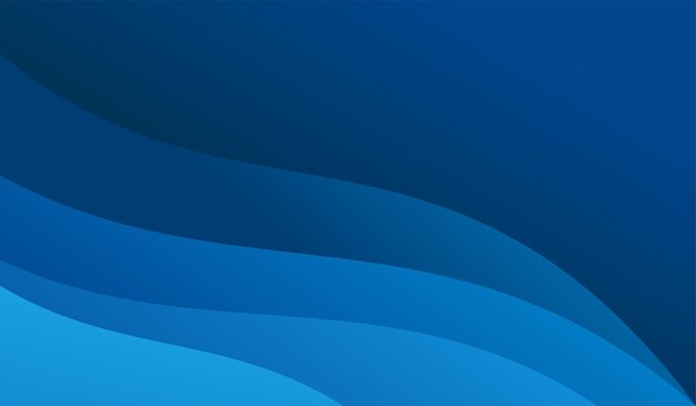 Resumen de fondo de diseño degradado de onda azul